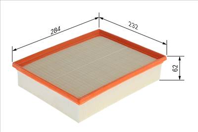 légszűrő BOSCH F 026 400 556 for AUDI, SEAT, SKODA, VW