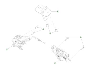 Tesla Model Y 2020-tól Első csomagtér ajtó zár és nyitószerkezet