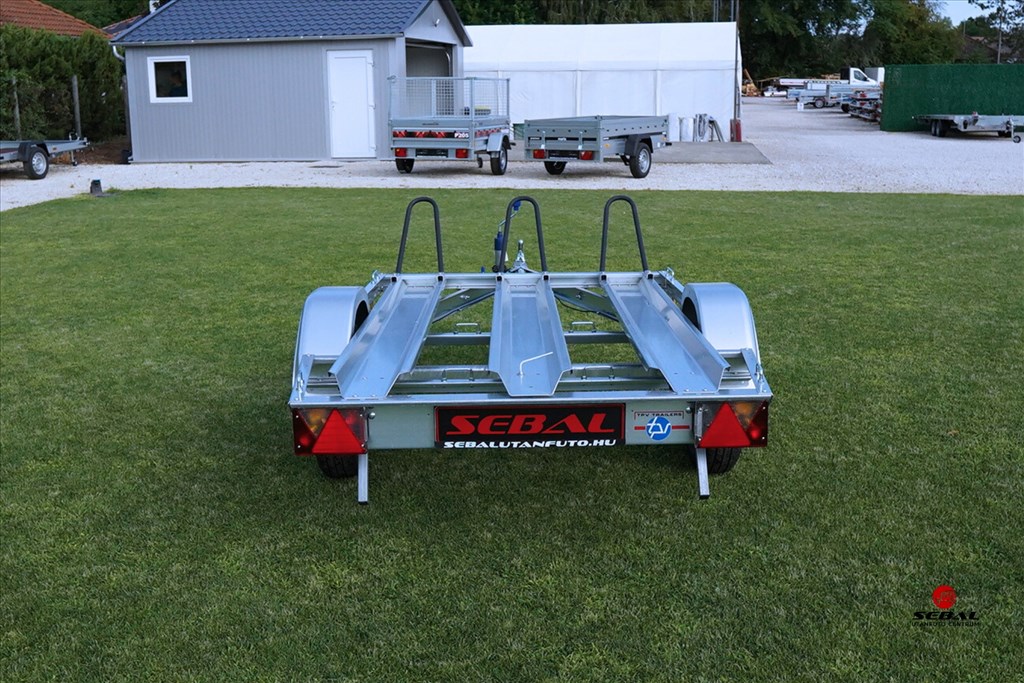 Új SEBAL - MU2 (2+1 sínes) motorszállító utánfutó akciósan bruttó 429.000 Ft 5. kép