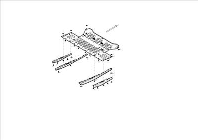 Tesla Model S 2012-2016 Hátsó alsó tálca és diffúzor