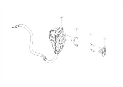 Tesla Model 3 2017-2023 Első ajtó zár és ütköző
