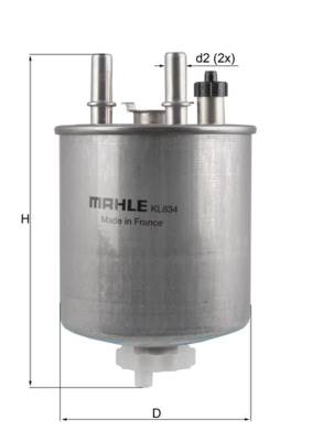 MAHLE KL 834 - Üzemanyagszűrő RENAULT