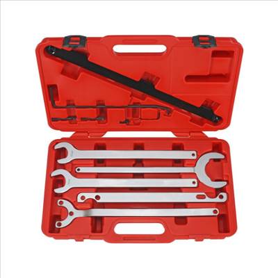 Visco kuplung és vízpumpa ékszíjtárcsa szerelő kulcs készlet – BMW FORD MERCEDES