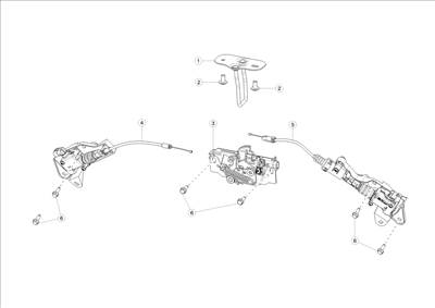Tesla Model 3 2017-2023 Első csomagtér ajtó zár és nyitószerkezet