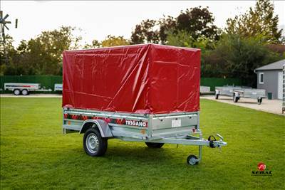 Új billenős utánfutó (233x132cm) ponyva szettel - akciósan bruttó 618.000 Ft