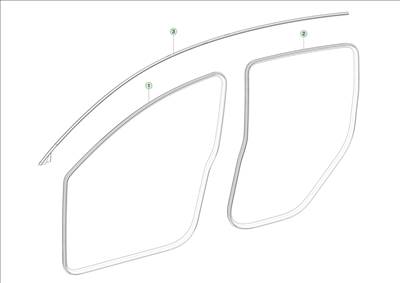 Tesla Model Y 2020-tól Oldalsó kasztni kédergumik
