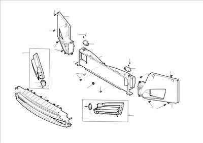 Tesla Model S 2012-2016 Első hűtőrendszer