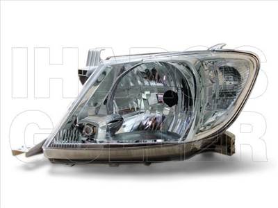 Toyota Hilux 2008-2015 utángyártott új bal első fényszóró H4 fehér villogóval (motoros) DEPO 811700k210