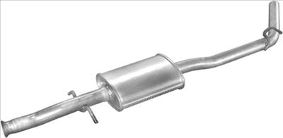 POLMO 21.294 - Kipufogó közép dob NISSAN KUBISTAR 1.2, 1.5 D (2003-2010)