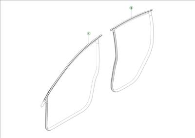 Tesla Model 3 Highland 2023-tól Oldalsó kasztni kédergumik