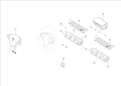 Tesla Model S 2012-2016 Első légzsákok