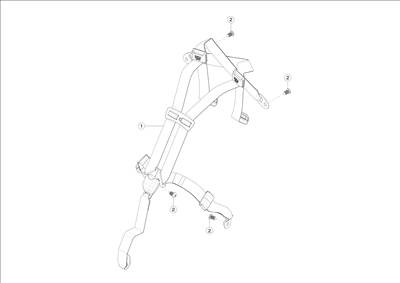 Tesla Model S 2012-2016 Hátsó biztonsági övek