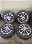 5x112 lyukosztású 16" használt Brock alufelni, rajta 205/55 használt Semperit nyári gumi gumi 