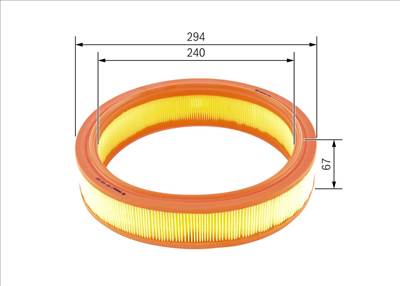 légszűrő BOSCH 1 457 433 330 for FIAT