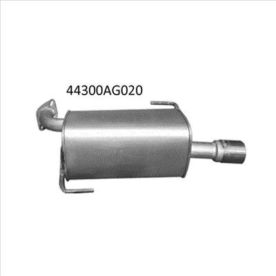 Edex 46-21 hátsó kipufogó dob - SUBARU Legacy, Outback