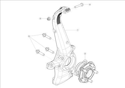 Tesla Model Y 2020-tól Első csonkállvány