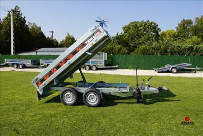 Új billenő platós utánfutó (256x148cm - 2500kg) most 1.999.000 Ft helyett bruttó 1.729.000 Ft