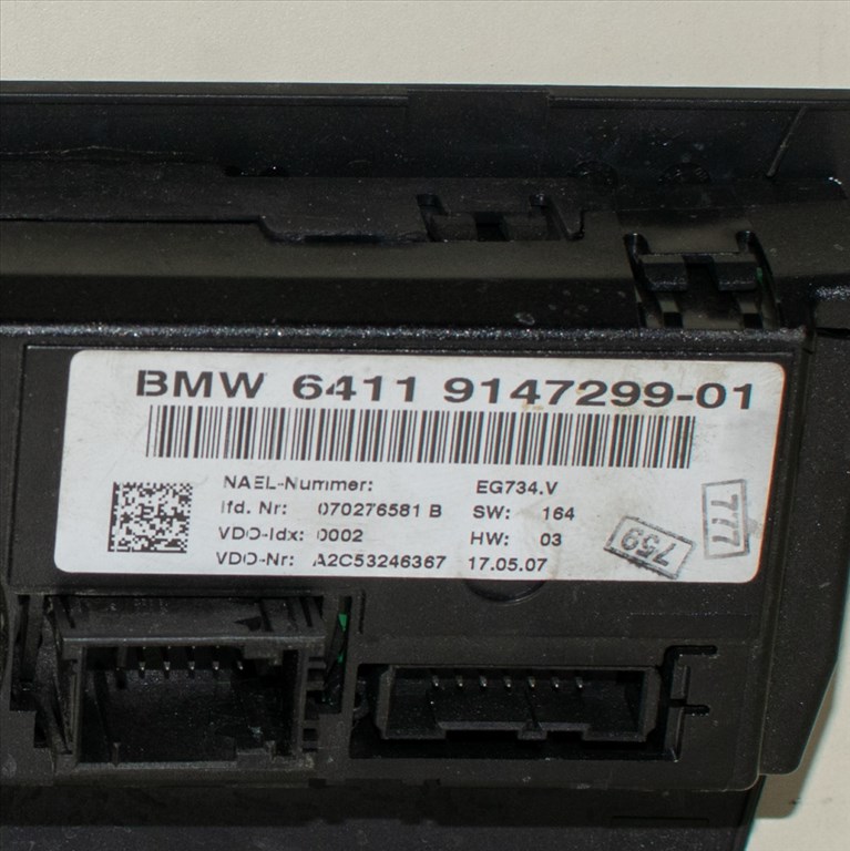 BMW 1er E81-E87-E82-E88, 3er E90-E91-E92-E93 klímavezérlõ 3. kép