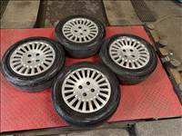  4x108 lyukosztású 15" használt (gyári felni) alufelni, rajta 185/60 használt Nexen nyári gumi gumi 