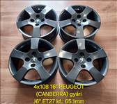 4x108 16" PEUGEOT (CANBERRA) gyári alufelni garnitúra