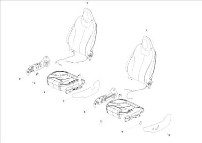 Tesla Model S 2012-2016 Hátsó ülések (Next Gen)