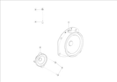 Tesla Model S 2012-2016 Hangszórók