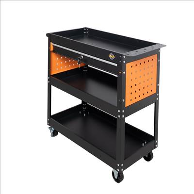 Lincos Műhelykocsi, 3 polcos, nagy teherbírással és fiókkal - LWF-01004