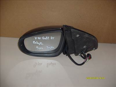  VW GOLF VI BEHAJLÓS BAL TÜKÖR ELADÓ!