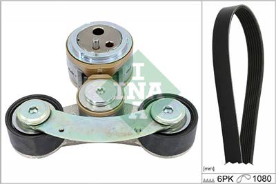 INA 529 0537 10 - hosszbordás szíj készlet CITROËN DS PEUGEOT