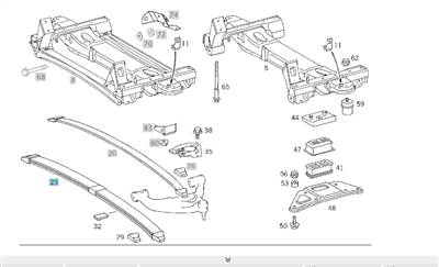 Mercedes W903 Sprinter első laprugó a9033200005
