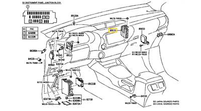 89533-71091 89533-71092 EREDETI Toyota Hilux 4WD - Összkerék Kapcsoló Elektronika (2015–)