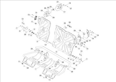 Tesla Model S 2012-2016 Hátsó ülések (Signature)