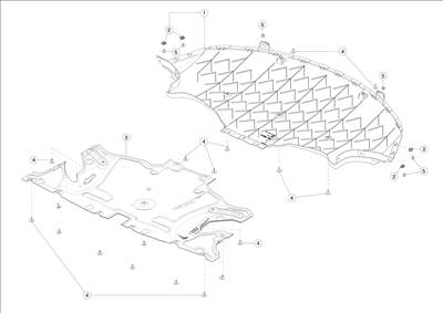 Tesla Model 3 2017-2023 Hátsó alsó tálca és diffúzor