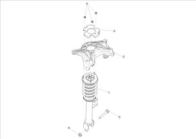 Tesla Model Y 2020-tól Első lengéscsillapító
