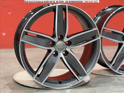 R19 5x112 Original AUDI A3 S3  8J ET49 - OE 8V0601025GK gyári alufelnik felnik