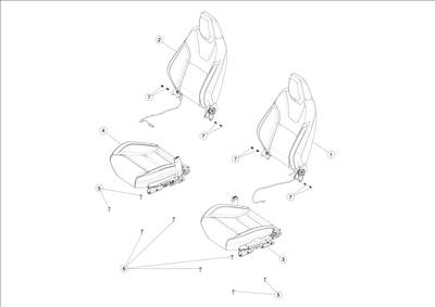 Tesla Model S 2012-2016 Első ülés borítások (Next Gen)