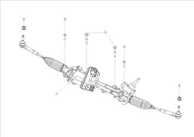 Tesla Model Y 2020-tól Alsó kormánymű és kormányrudak