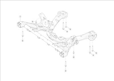 Tesla Model 3 2017-2023 Első bölcső
