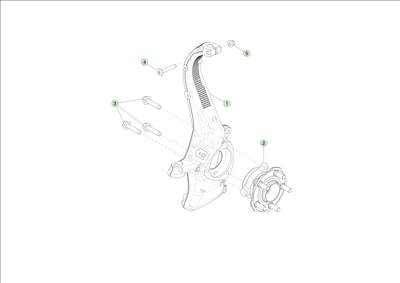 Tesla Model 3 Highland 2023-tól Első csonkállvány