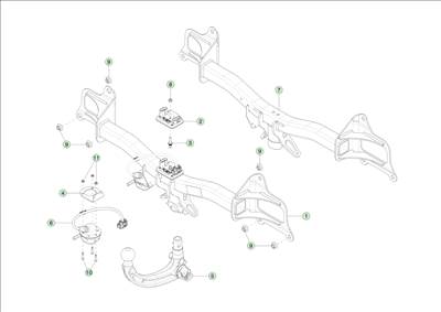 Tesla Model 3 Highland 2023-tól Vonóhorog szerkezet