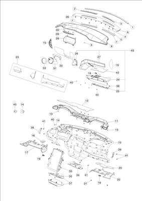 Tesla Model S 2012-2016 Műszerfal és borítások