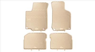 VW Volkswagen Bora Geyer Prémium beige - bézs gumiszőnyeg szett patenttal