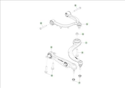 Tesla Model 3 Highland 2023-tól Első lengőkarok