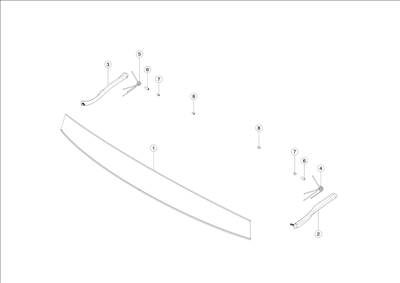 Tesla Model S 2012-2016 Panoráma tető roló és szélterelő