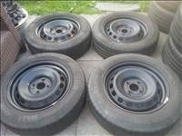  4x100 lyukosztású Renault Clio lemezfelni, rajta 185/65R15 Continental nyári gumi 