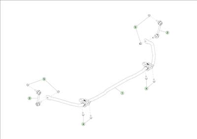 Tesla Model 3 Highland 2023-tól Hátsó stabilizátor rúd