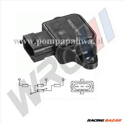 Fojtószelep állás érzékelő SAAB 9-3 2.0 2.0T 2.3 2.3T 9181538