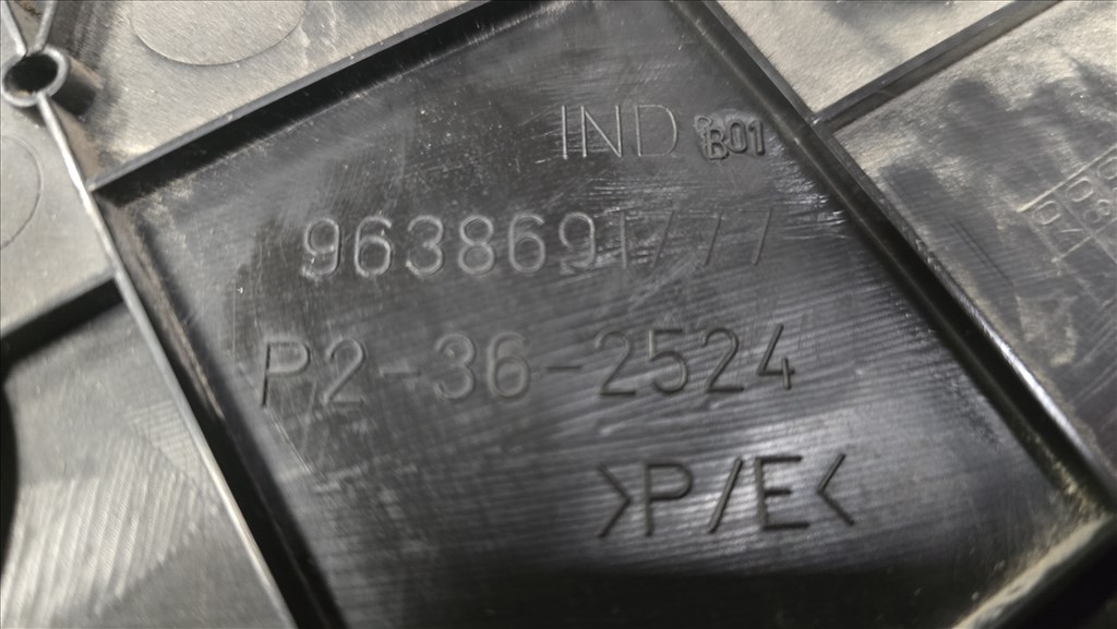 Peugeot 206 manuális bal hátsó ajtókárpit 9638691777 2. kép