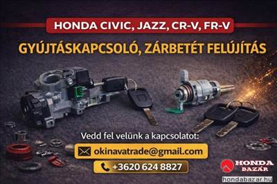 HONDA ACCORD JAZZ CIVIC FR-V, CR-V GYUJTÁSKAPCSOLÓ , ZÁR FELÚJÍTÁS
SZAKSZERŰEN GARANCIÁVAL
PEST, PESTMEGYE TERÜLETÉN AKÁR HELYSZÍNEN IS. A RÉSZLETEKÉRT HÍVJA ŰGYFÉLSZOLGÁLATUNKAT