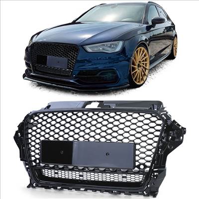 Audi A3 8V GT RS Style Hűtőrács Fekete Fényes griau0155